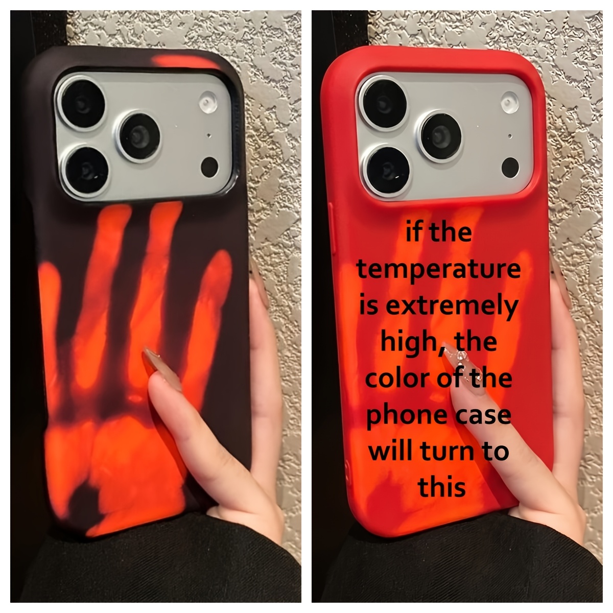 TEMU para teléfono: de diseñador única a la que de color, compatible con iPhone 17 16 15 14 13 12 11 Pro Air, cubierta