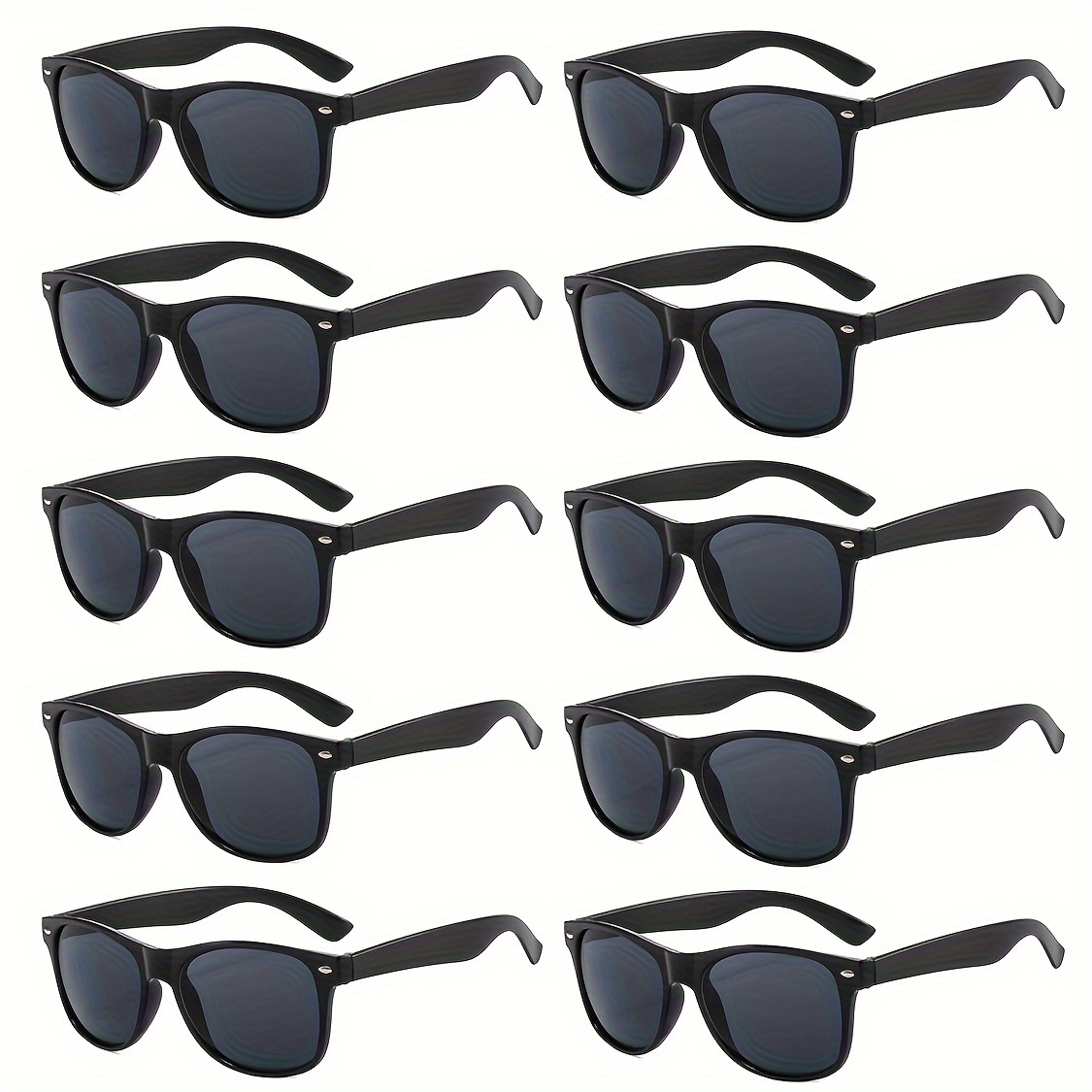 

10pcs, Retro Classic Party Glasses- Vintage Accessories For 80s Parties And Holiday Decorations, Birthday Gift