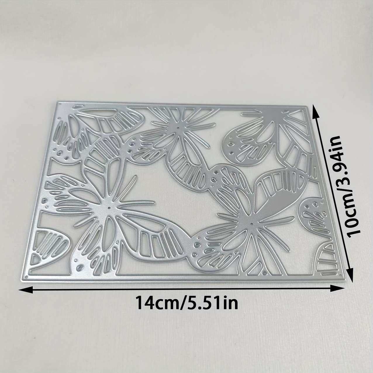 TEMU 1pc Background Metal Stencil, Diy Scrapbooking Embossing Die Cut, Handmade Greeting Card Making Metal Cutting Dies, Gift Card Making Tools