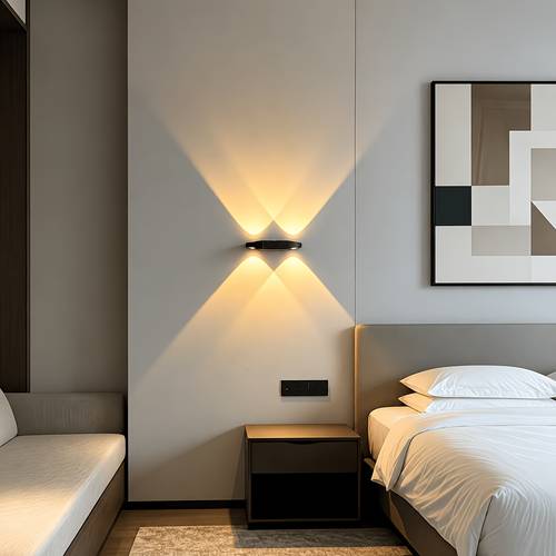 double four cat eye dual induction lights automatically and off three color temperature dimming usb charging bedroom living room cabinet entrance light