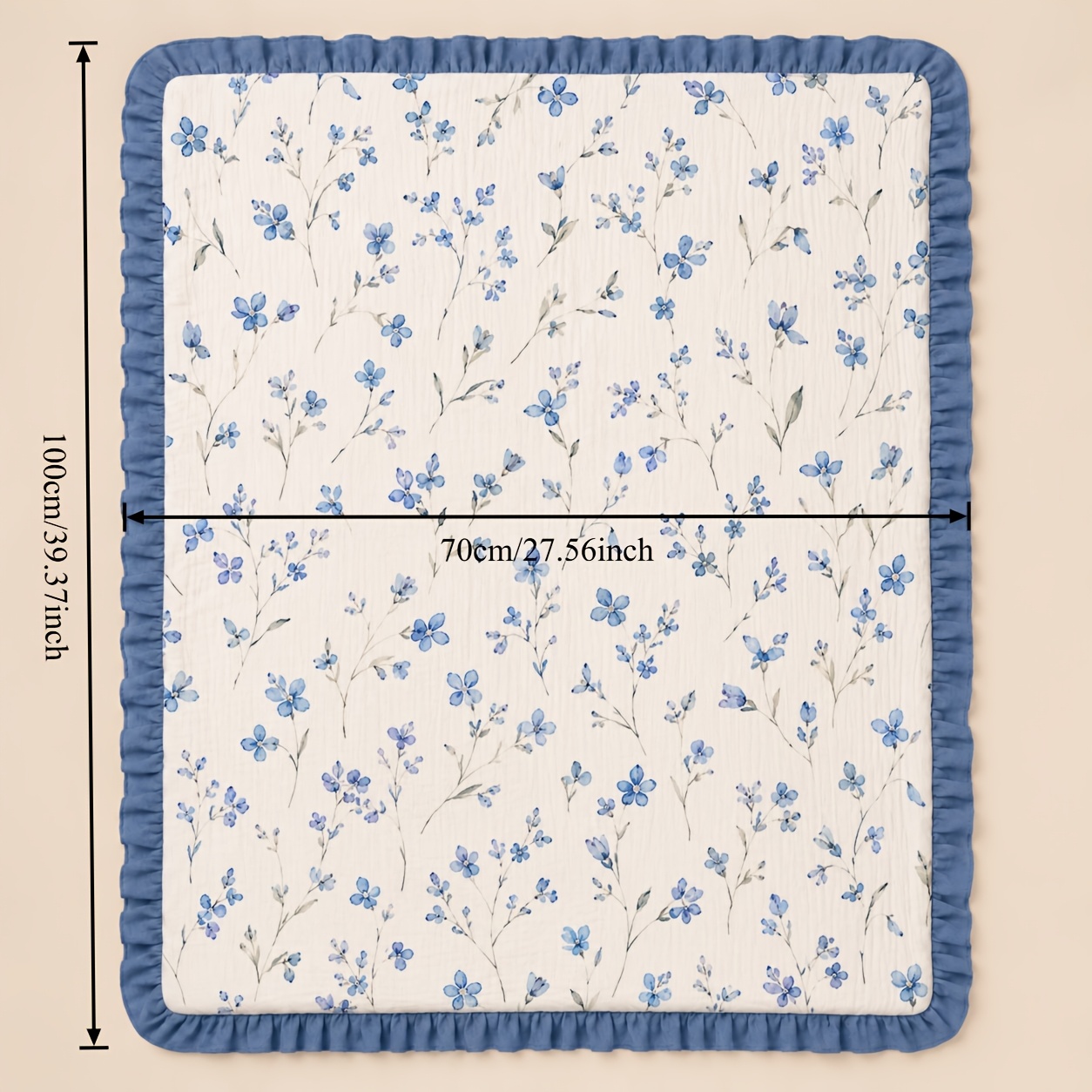 Ruffled Gauze Newborn Swaddle Wrap