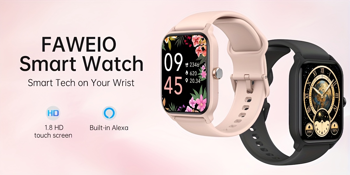 mothers day gift   womens smart watch mens wireless calling 1 8 inch hd touchscreen fitness   100 sports   built in alexa smartwatch suitable for iphone and   Product details 1