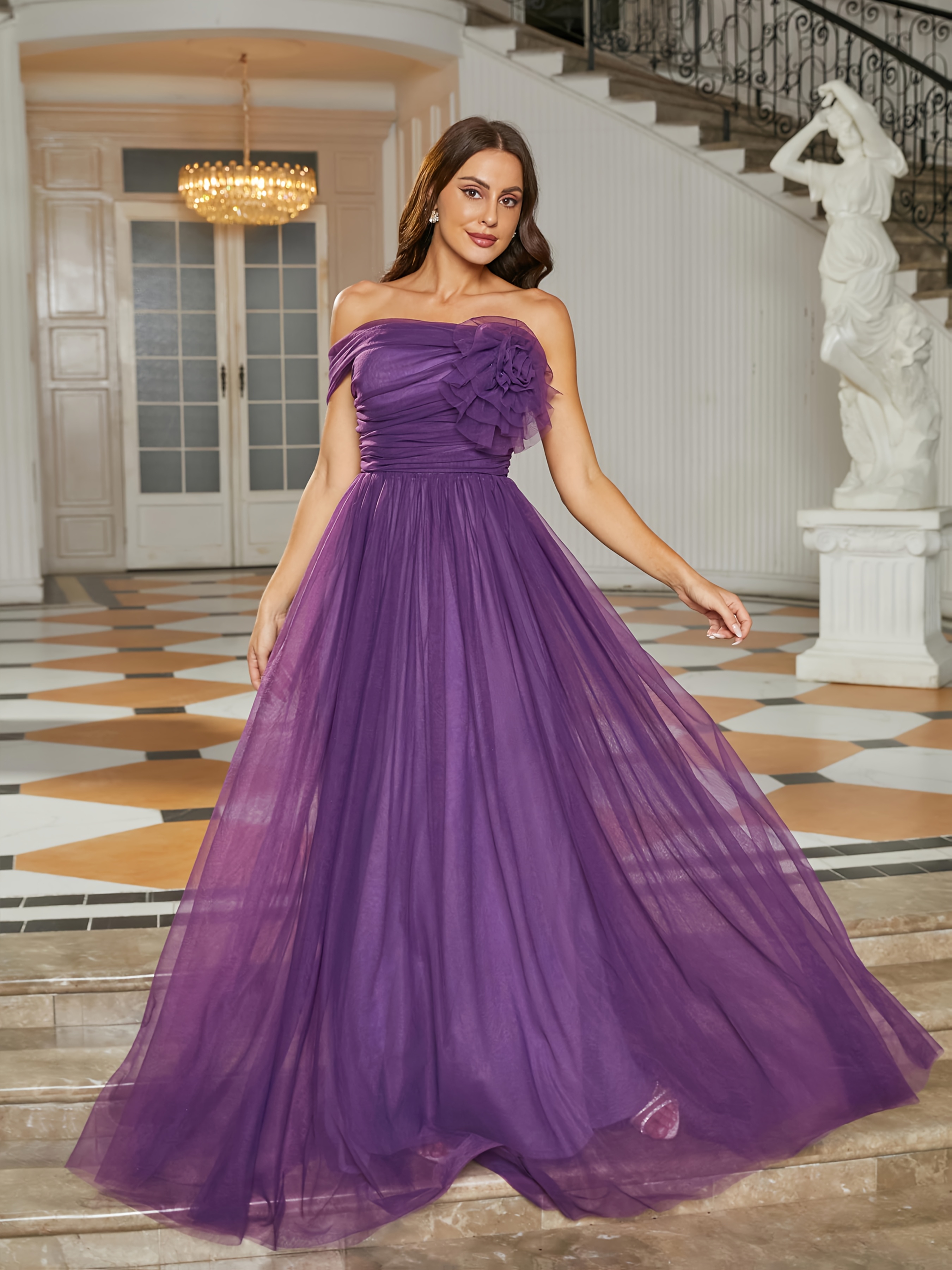 organza muslim middle eastern womens dress party gown - Temu