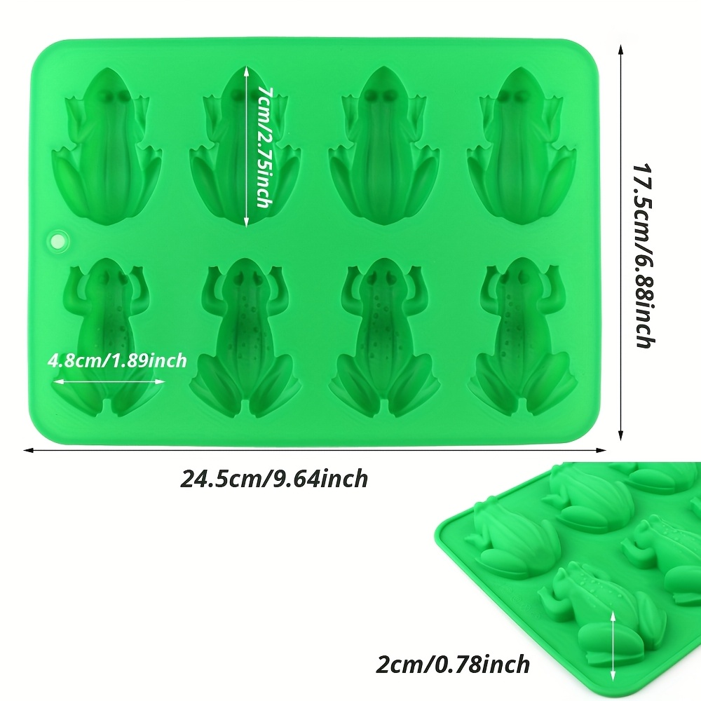 Image of 1 Silicone Cake Mold In Of A Frog Or Toad, A Chocolate And Candy Mold That Used For Making Candies, Cake Decorations, Candles, , Ice Cubes, Pudding, Etc
