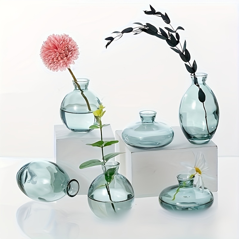 

3/6pcs Glass Flower Vase, For Wedding Centerpiece Flower Arrangement Living Room Decoration