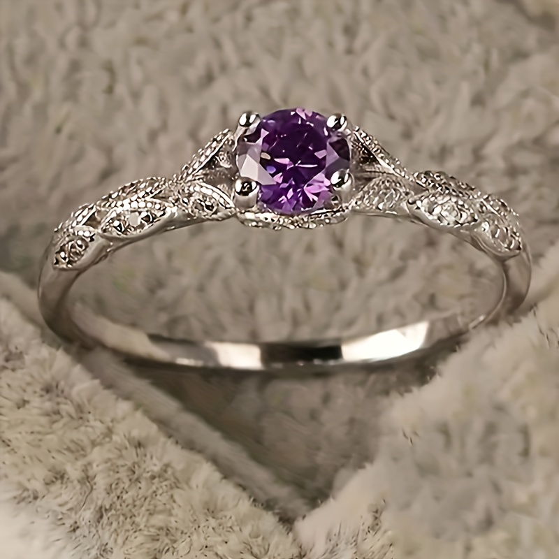 

Silvery Synthetic Purple - For Bridal And