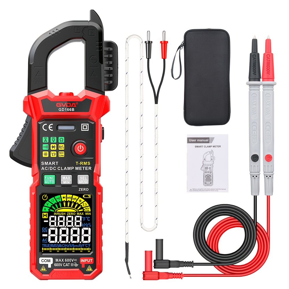 UNI-T UT210D Digital Clamp Meter Multimeter – AC/DC Current & Voltage, Capacitance, Resistance