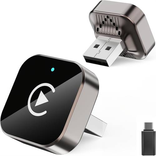 adapter auto 2025 upgrade wired carplay to wireless 2 in 1 mini usb design with fast stable connection car play for ios 10 11 version car play wireless adapter
