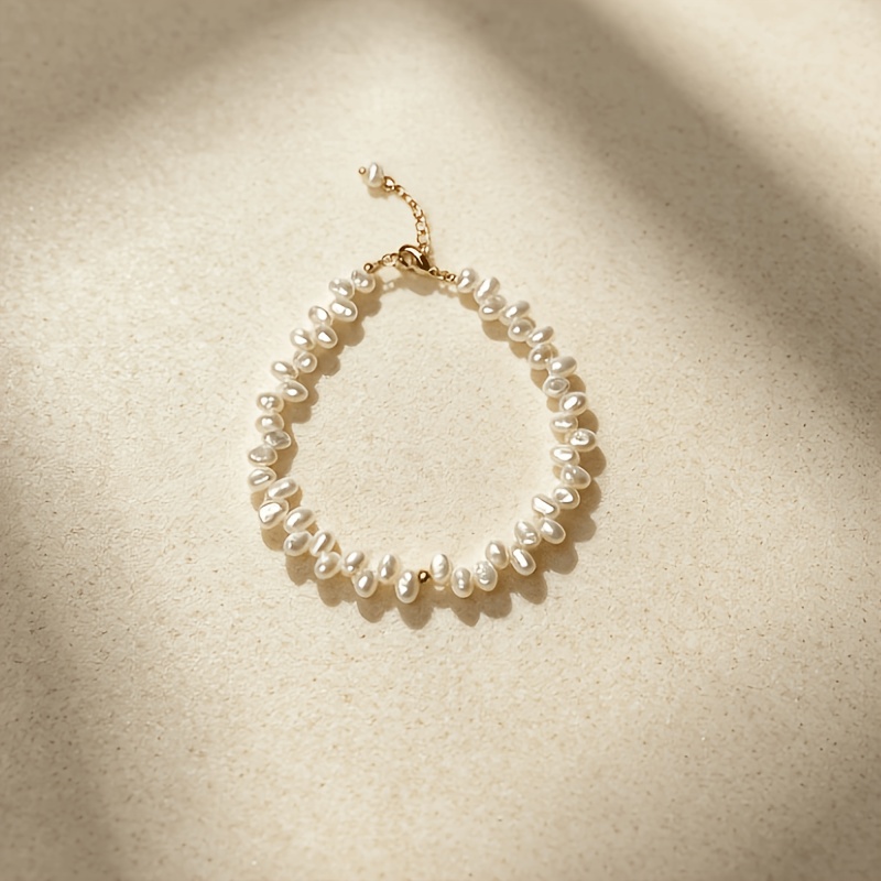 14K Gold Plated Handwoven Bracelet, Asymmetric Design