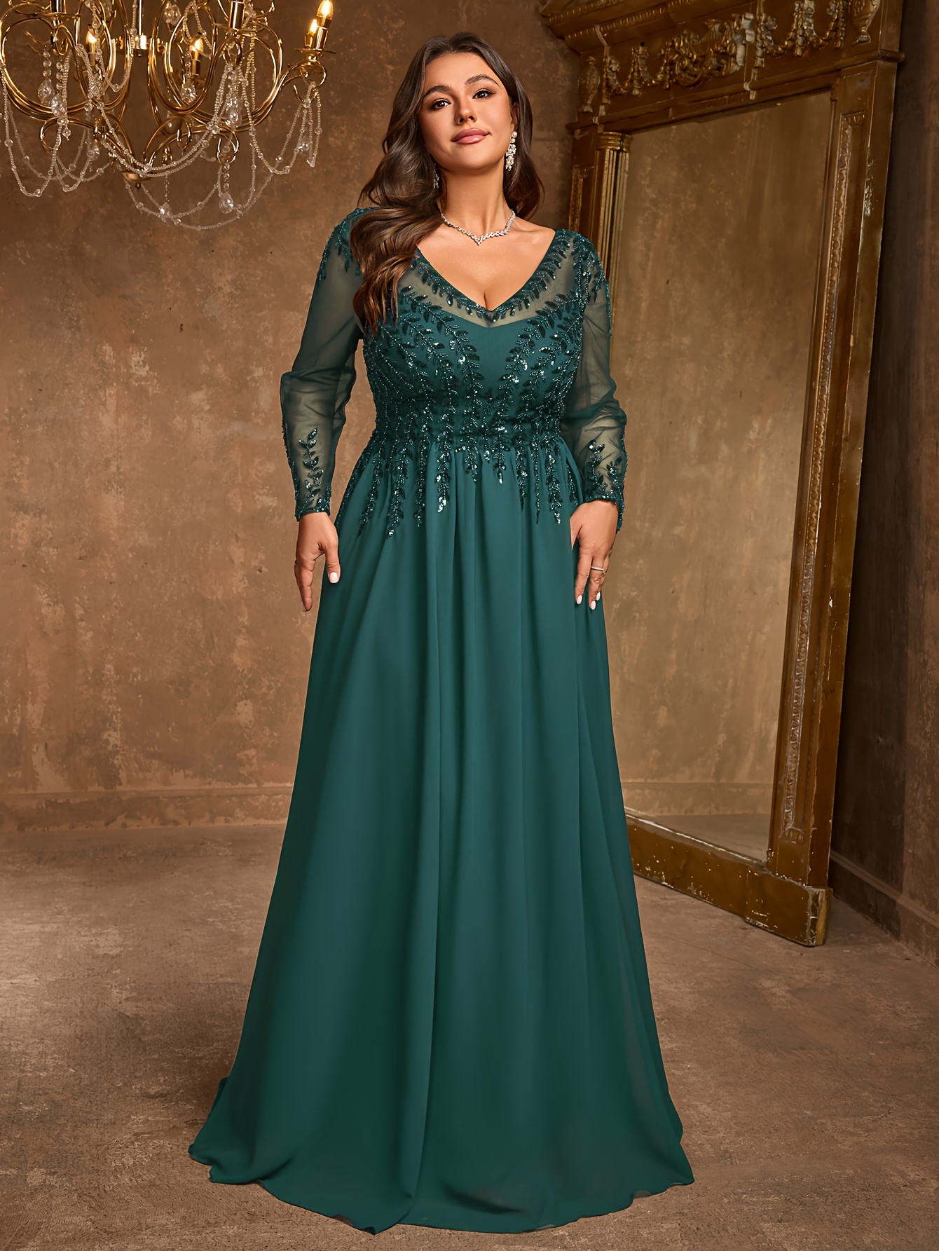 green emerald velvet dress Zapaka Women Green Long Plus Size Prom Dress A Line Spaghetti Straps Formal Dress with Criss Cross Back, Green / US18W