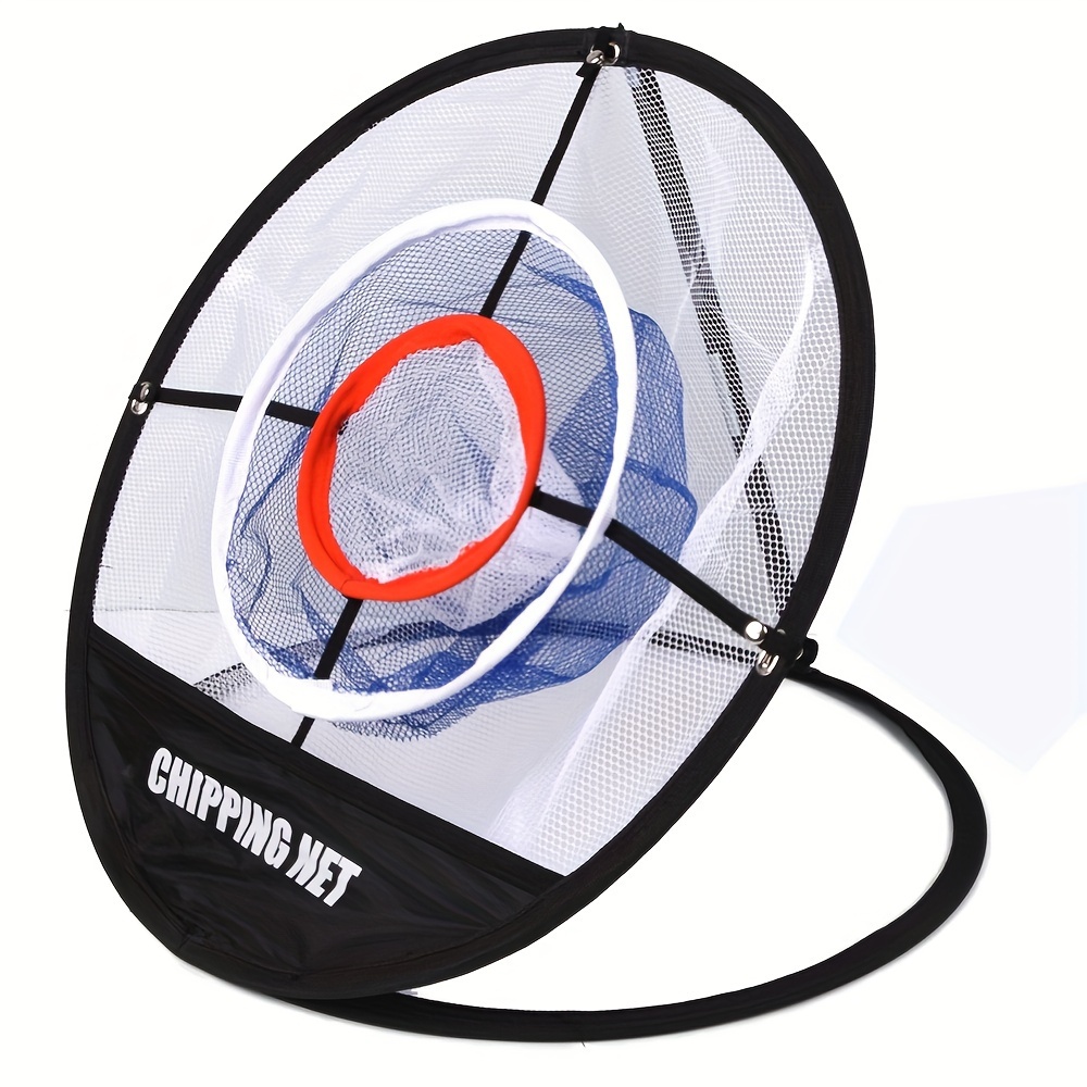 1pc portable golf chipping net collapsible indoor 3 layer target mesh practice net details 3