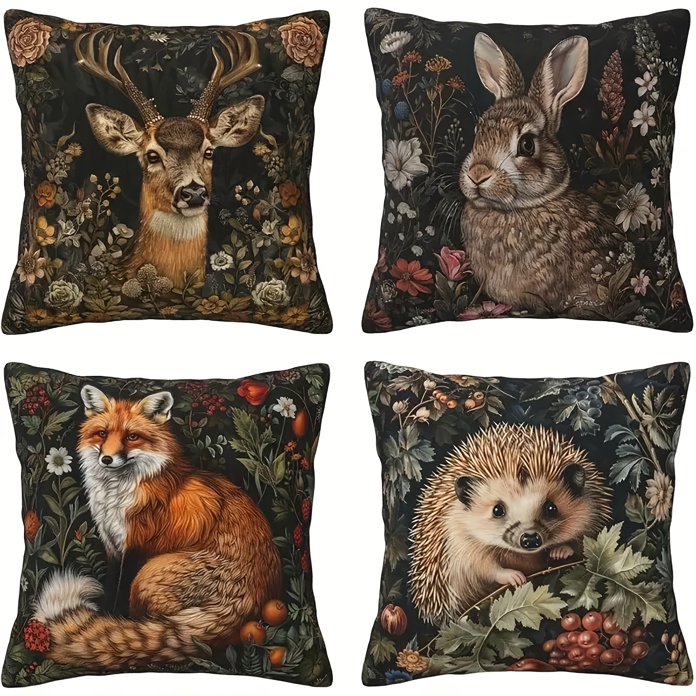 

de 4 housses de coussin des de , , , , hérisson - 118x18 pouces, lavables en , , , , le , , décoration de canapé - inserts non