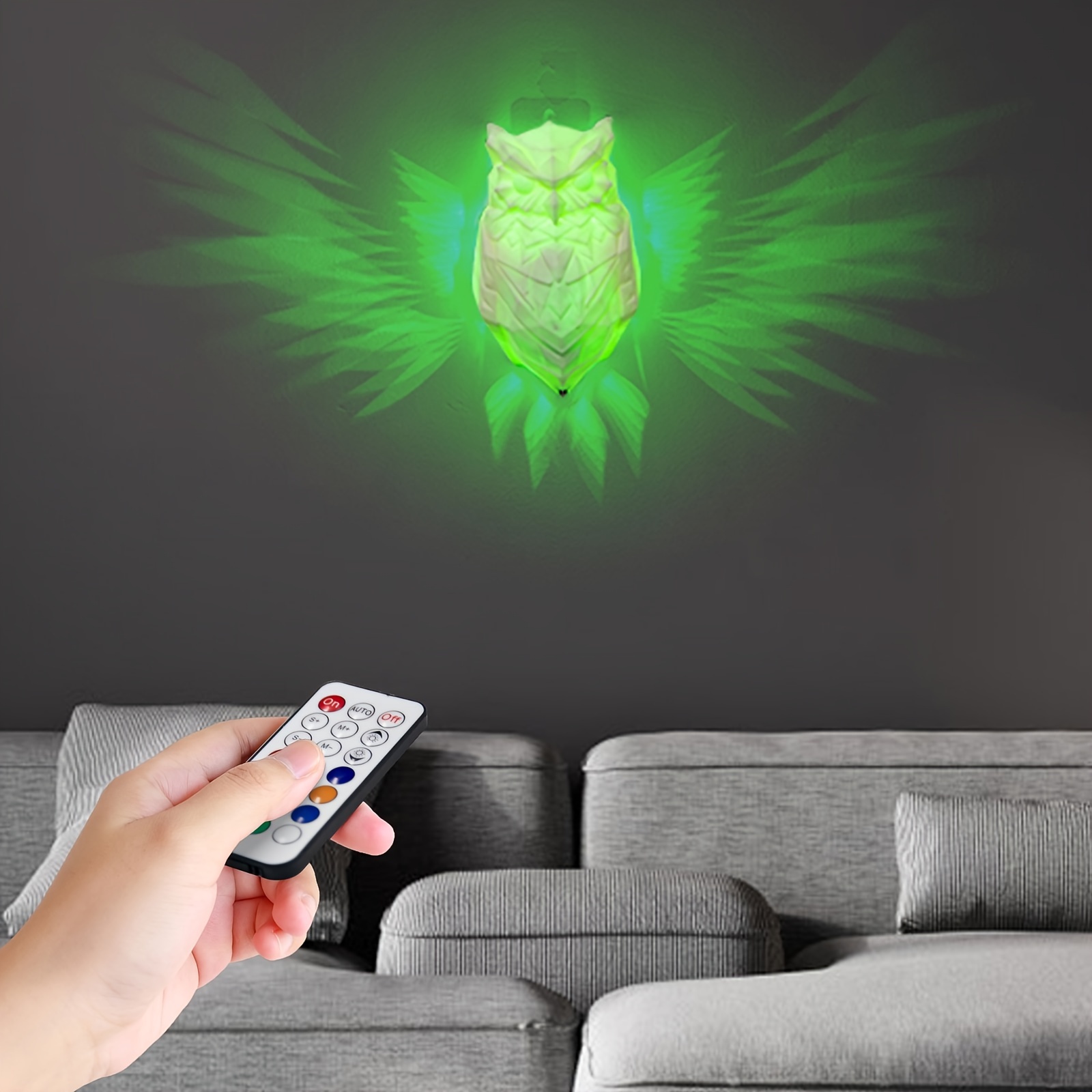 

3d Light, Rgb Led Owl Light, 3d Projector , Battery, , , For , , Study, , Hallway, (owl-)