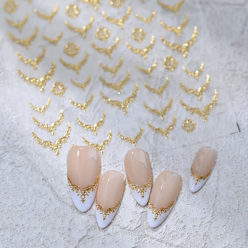 Vintage V-shaped Nail Stickers
