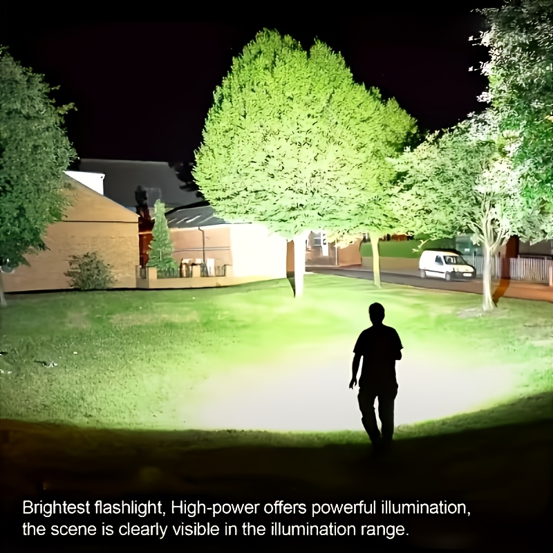 Super Bright Rechargeable LED Flashlight with Adjustable Light Modes