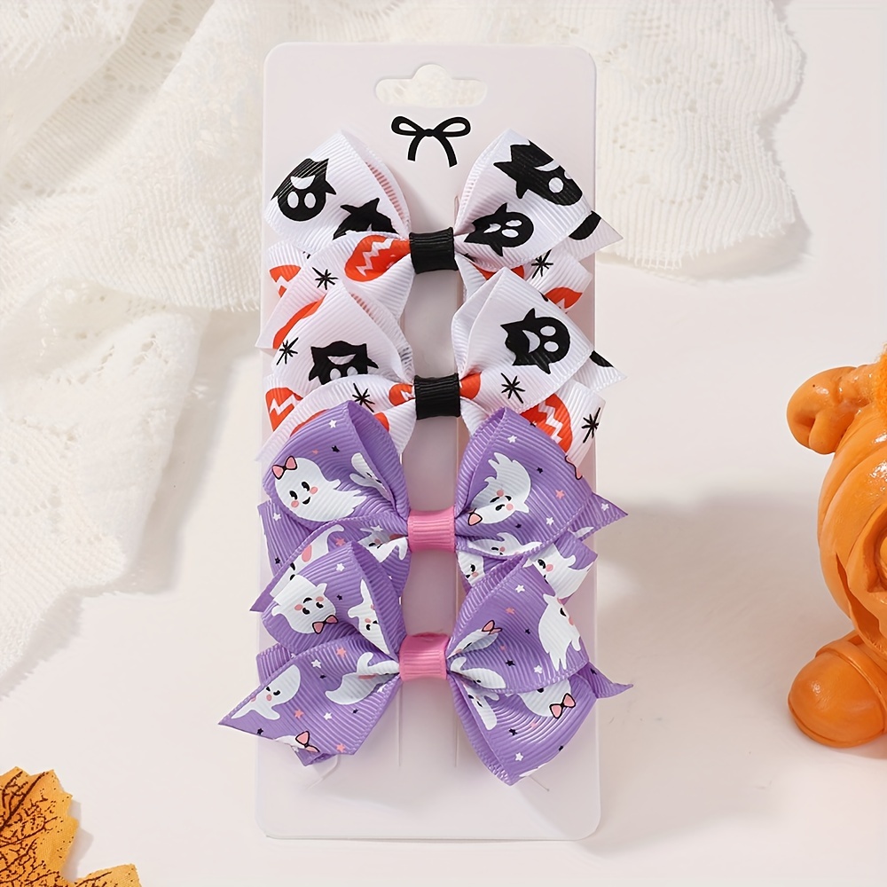 TEMU 4-pack Halloween Clips For Girls, Cute Accessories For Girls