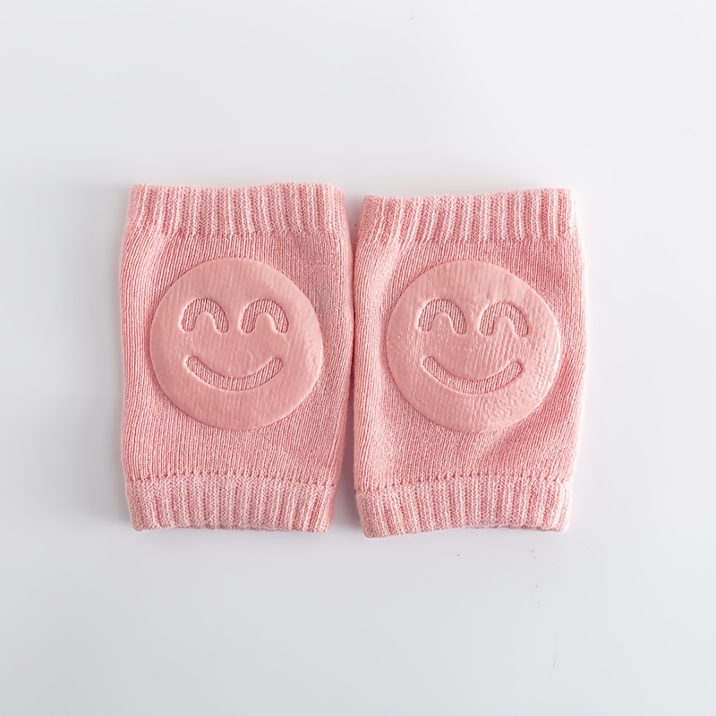 1 Pair Cartoon Dispensing Face Children Newborn Knee Pads Crawling Socks