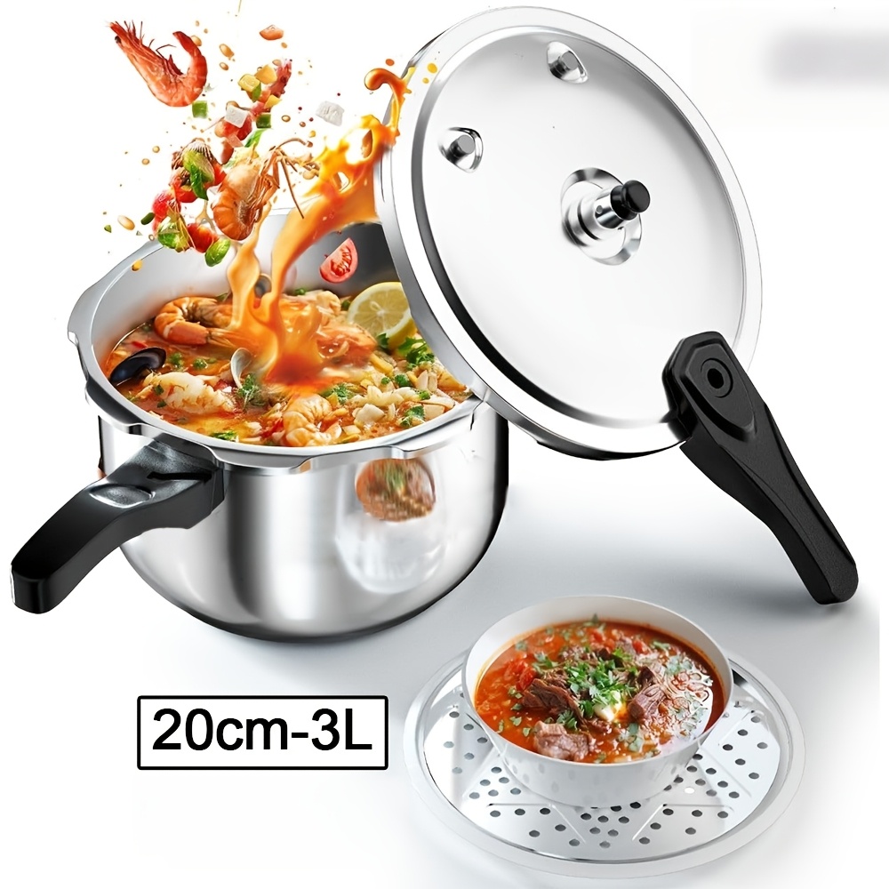 Dual Use Steamer, Aluminum Alloy Universal Steamer, Multifunctional And Durable, Suitable For Camping And Electromagnetic Cooking, Etc