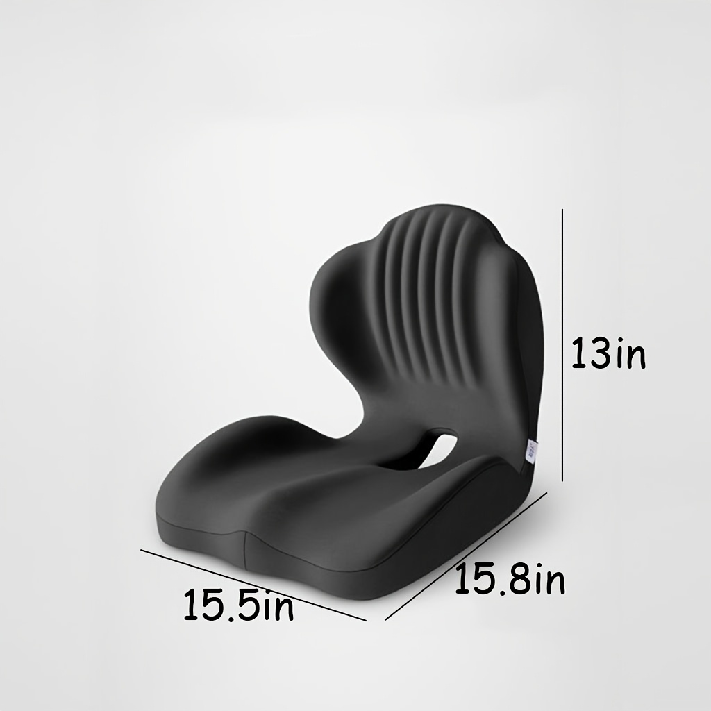 TEMU Ergonomic Lumbar Support Cushion, Back And Hip Pillow, High-density Elastic Back Cushion, Suitable For Office Chairs, Car Seats, With Breathable