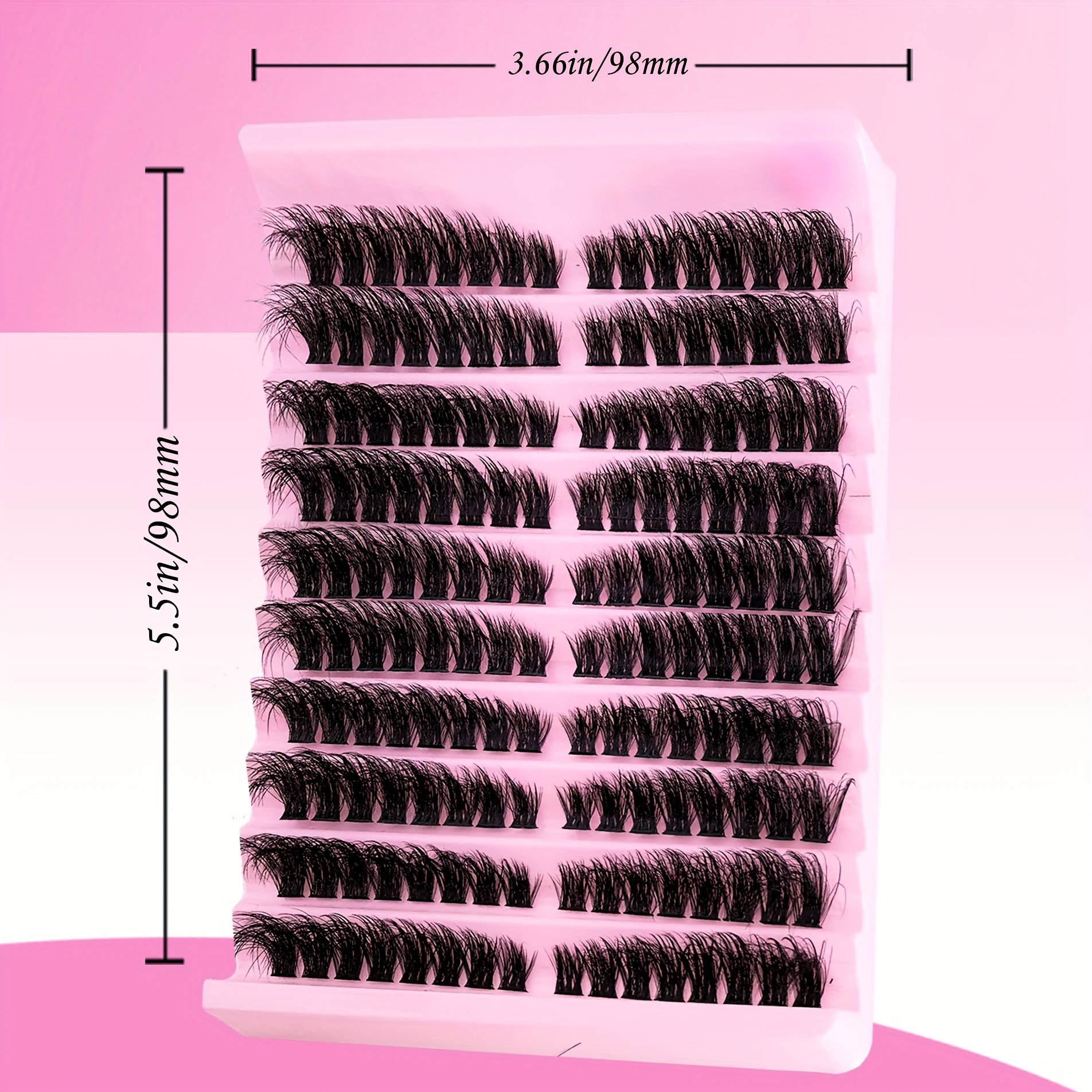 120 160 200pcs natural look d lash clusters 9 16mm diy eyelash extensions kit with mixed 40d t50 80d and 80d cat eye styles extra thick beginner friendly lightweight and reusable for results at home details 6
