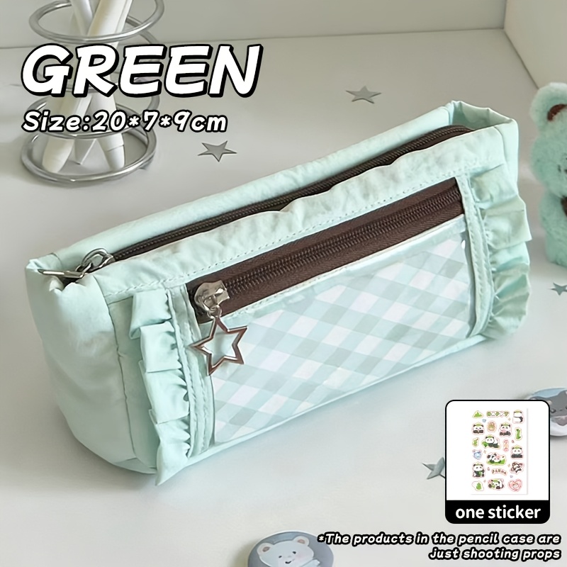 TEMU Estuche para lápices, Bolso de papelería, de lápices, Estuche para lápices de gran capacidad, Estuche de para lápices, de papelería, Cosméticos,