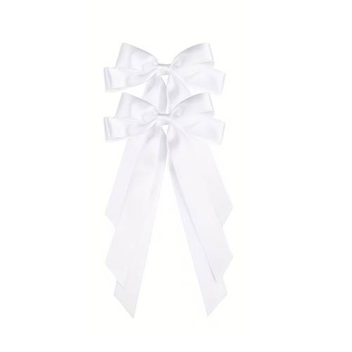 satin hair bows for women 2pcs y women hair bow clips ponytail holders hair ribbon for women valentines day gift