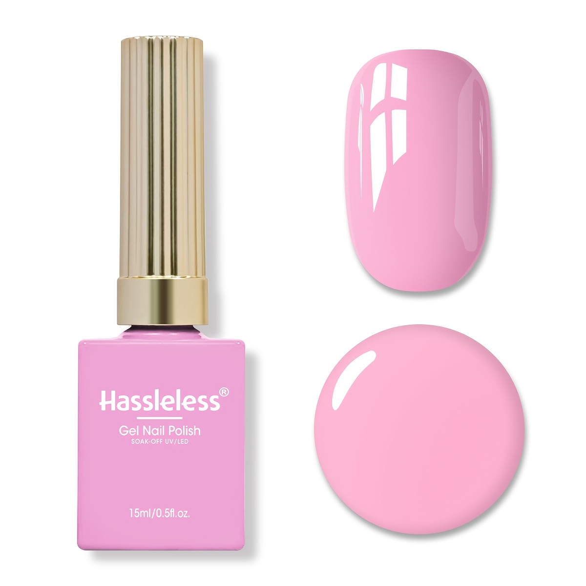 1pc Gel Nail Polish 15ml Bow Glass Bottle | Gift, Shiny Bright, Strengthening, Soak Off, , Long Lasting Up To , Chip Resistant, Suitable For Led Lamp Salon Or Home Manicure Perfect