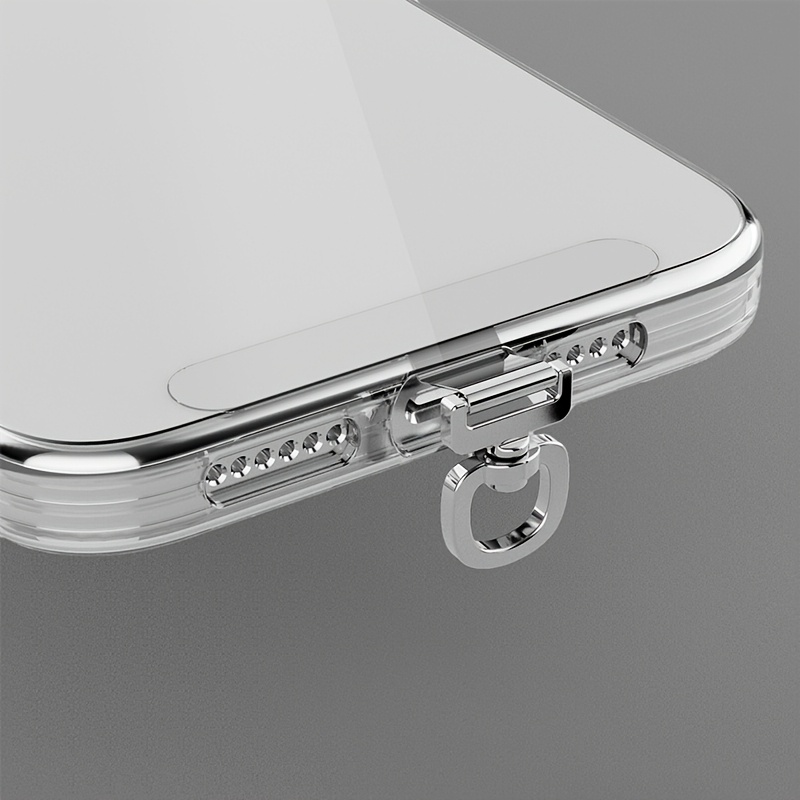 TEMU Joint de téléphone portable en acier inoxydable, clip, autocollant arrière, connexion carte, 0,2 mm, métal haut de gamme, rotatif, anti-perte,