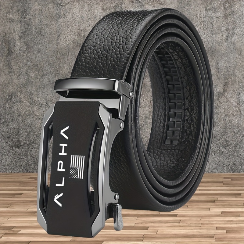 American Flag Pattern Belt with Alloy Buckle