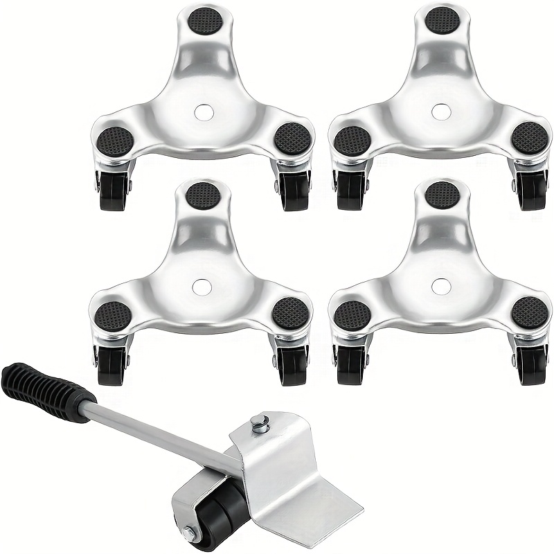 TEMU 5 Pack Tri-dolly, Furniture Dolly Mover With 1 Lifter, Corner Mover 3 Wheel For Moving Heavy Furniture, Appliances, 440 Lbs Capacity