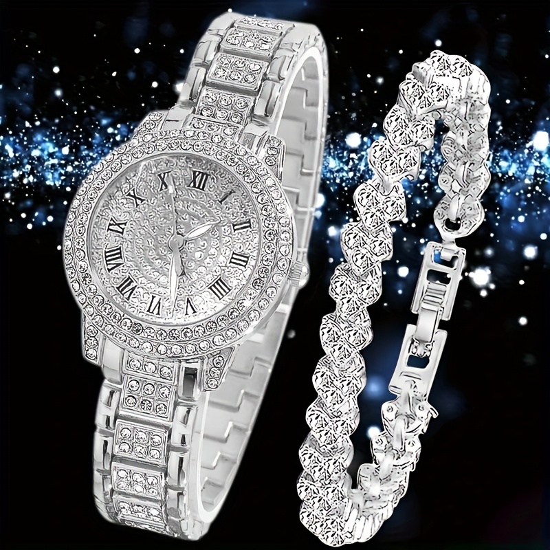 2pc Pointer Style Quartz Watch Set