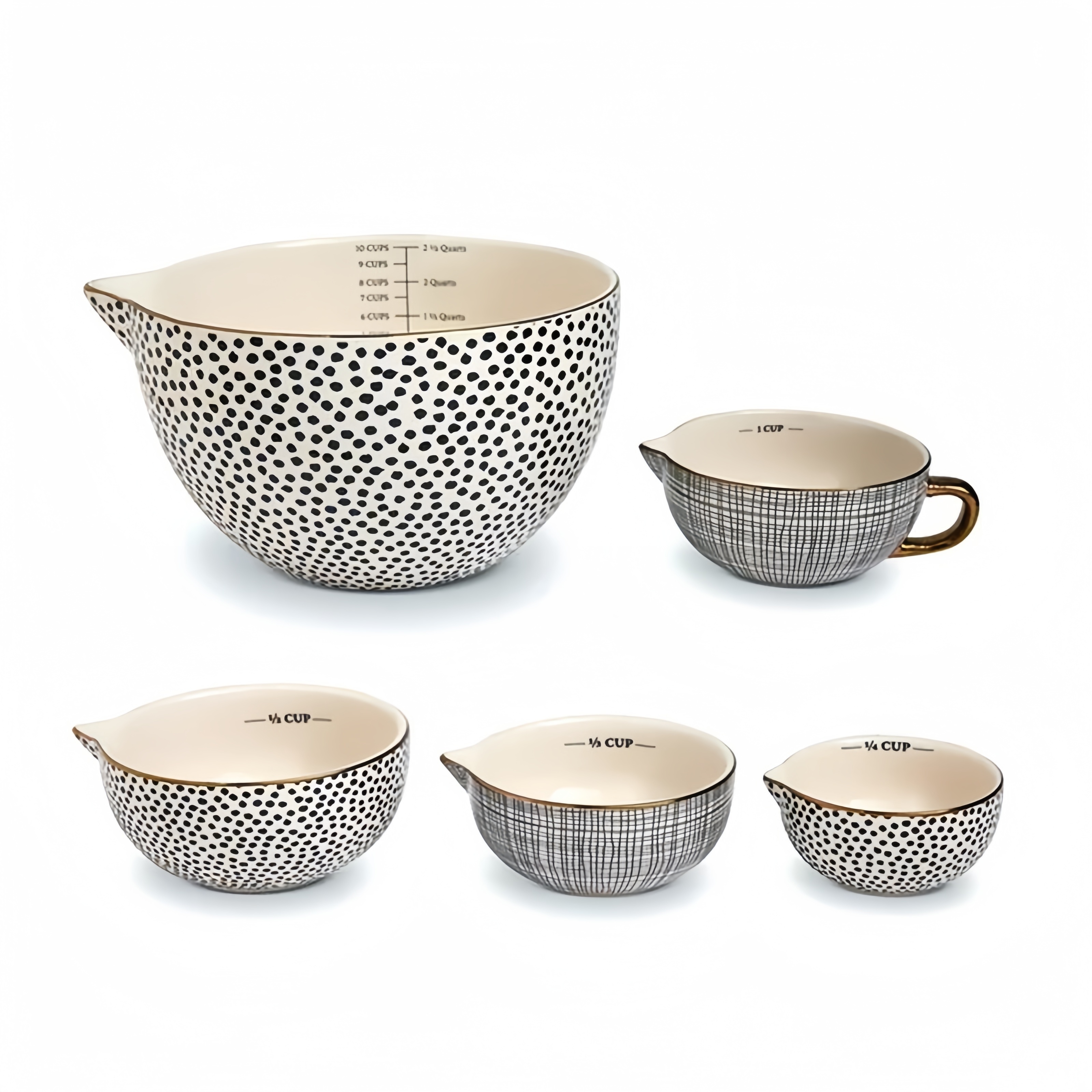 

5-piece Ceramic Measuring Bowl Set