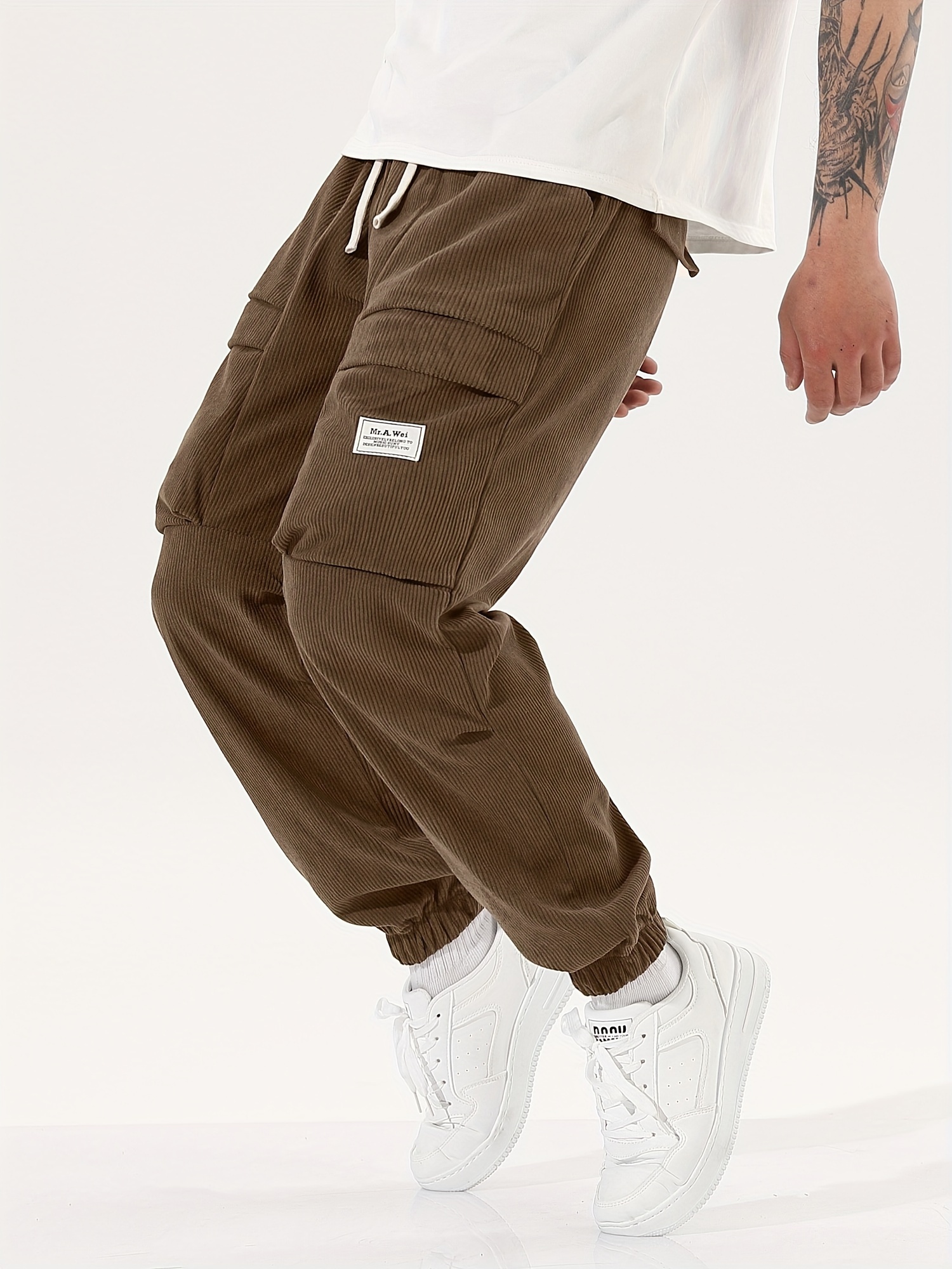 【AAKE】CORDUROY STRING CARGO PT Relaxed-fit 10-wale Corduroy Cargo Pant For Men | J.Crew
