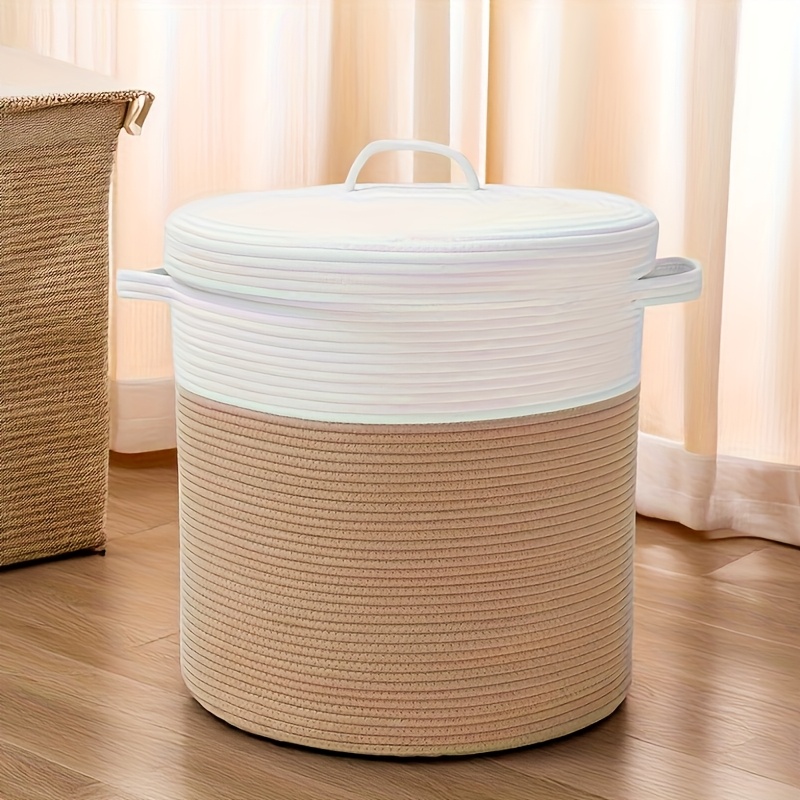 Extra Large Storage Organizer Laundry Basket Dirty Clothes Storage Clothing Organizer Multifunctional Storage Large Storage Basket with Lid, Laundry Baskets