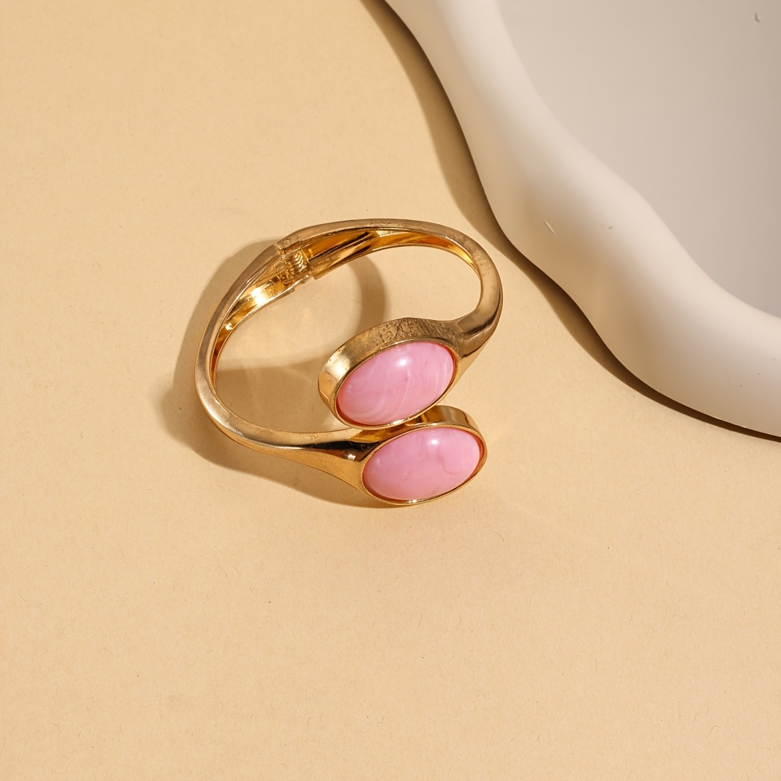 Light Luxury Open Bangle, Minimalist Design Bracelet