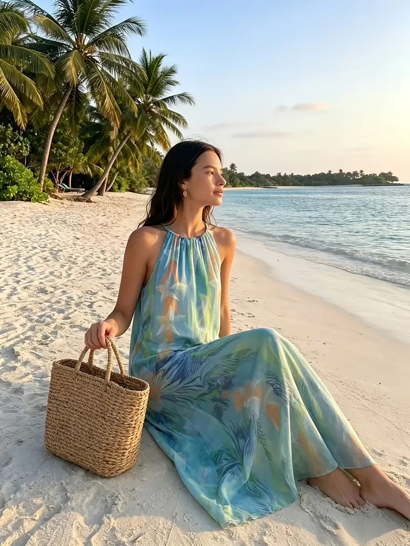 travelers chiffon hem dress Chiffon Breeze: Layered Wave Hem Summer Dress Total Transformation Boutique