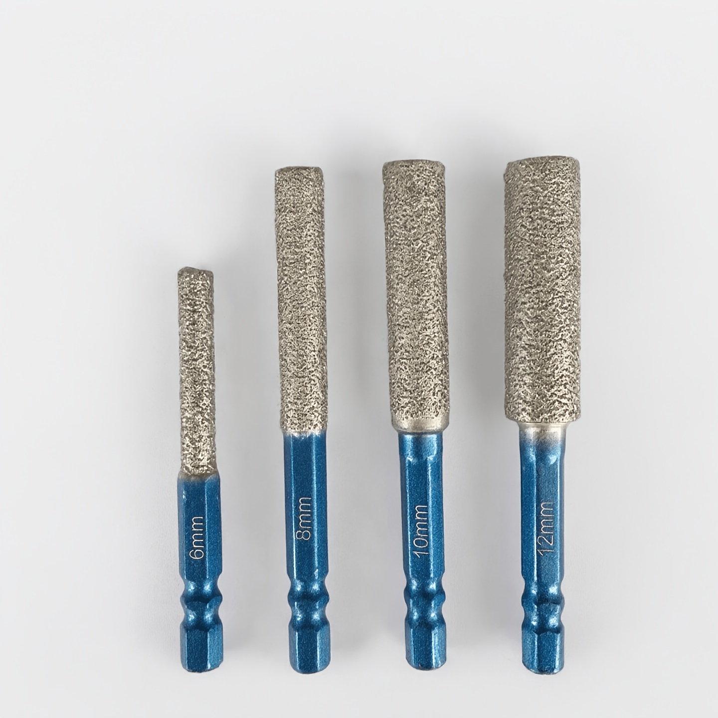 TEMU 4pcs Diamond Kit| 1/4in Hex Shank Drill Bit Grinding Tool With Cooling Wax- Suitable For Cutting And Polishing Tools On Tiles, Marble, Granite,