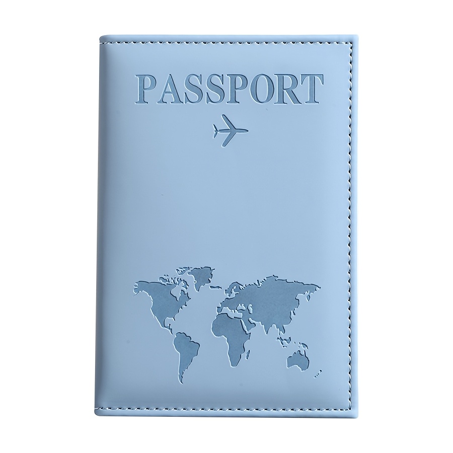 TEMU Étui passeport 1 pièce/5 pièces personnalisable avec nom, en cuir synthétique de haute qualité. Prend en charge la personnalisation de texte.