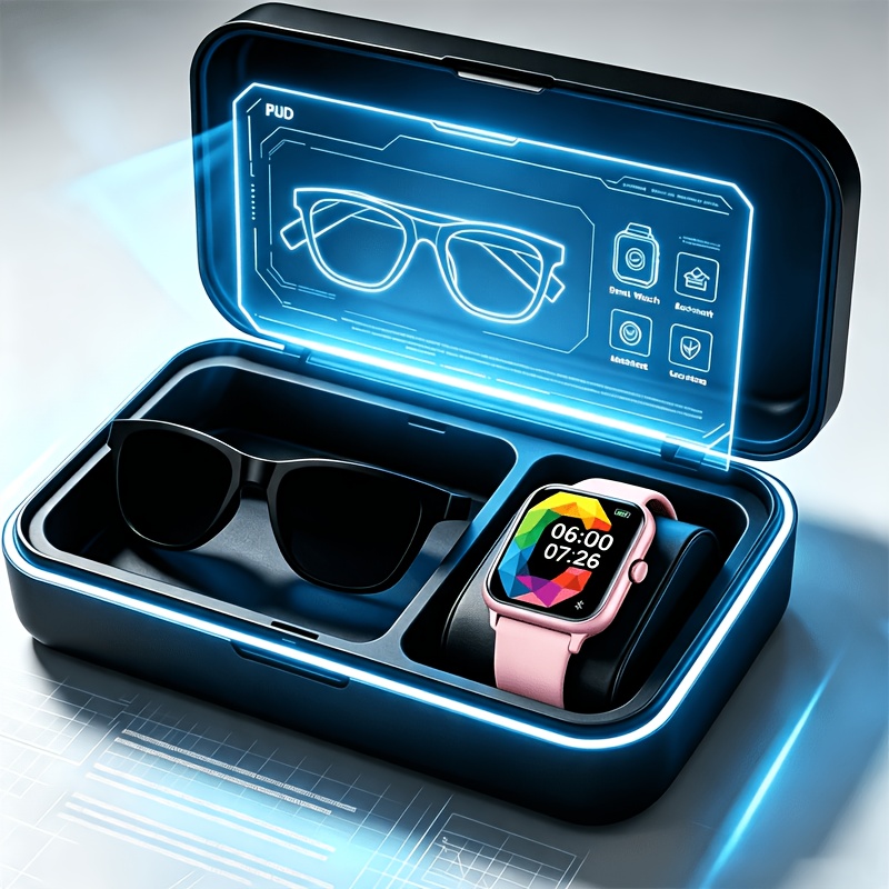 TEMU 2026ai New Full-touchscreen Smartwatch + Ai Translation Smart Glasses Bundle: Real-time Online Translation In Multiple Languages And Photo