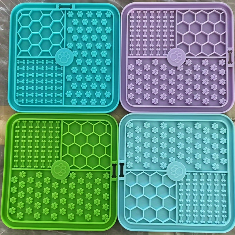 1 random color and cat lick mat cat lick mat with suction cups for relieving anxiety butter lick mat suitable for bathing and grooming and cat slow feeder