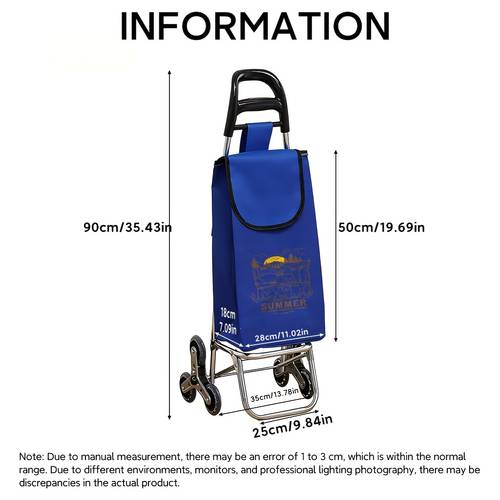 stair climbing wheel shopping cart durable folding shopping cart lightweight and large capacity for outdoor storage shopping camping and outdoor activities