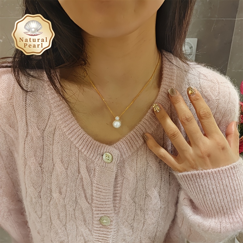 9-10mm Freshwater Pearls Necklace Pendant