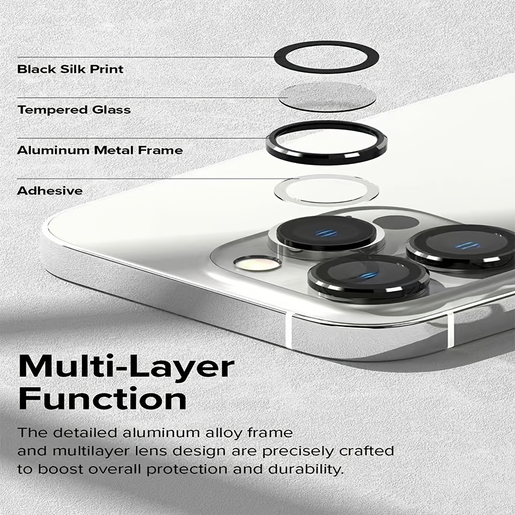 3pcs for iPhone 11 12 13 14 15 16 Pro Max 12 13 Mini Camera Lens Glass Protector Protective Glass for iPhone 14 15 16 Plus Camera Lens film for gift