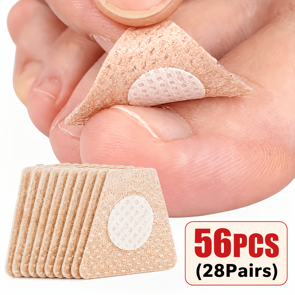 Image of 56pcs Essential Oil Nail Stickers - Suitable For , Yellowing, Thickening, Breaking, Discolored Nails - For , Strong Nails For Daily Use - Home Foot Care, Skin-friendly Formula, Long-lasting