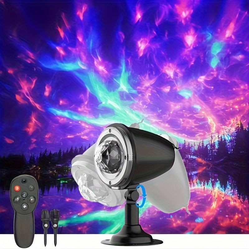 

Led Projector, 10 Color , & Effects, Landscape Night Light For Home, Garden, Bedroom Decor, Power Supply Operated, Us Plug, No Battery Required