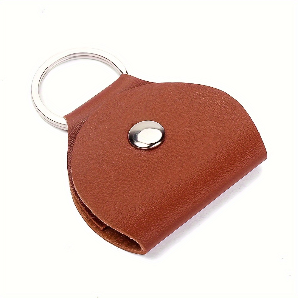bolsa de almacenamiento de púas de guitarra de de cuero pu, paquete de púas de guitarra, bolsa de almacenamiento de púas de guitarra, accesorios de llavero detalles 2