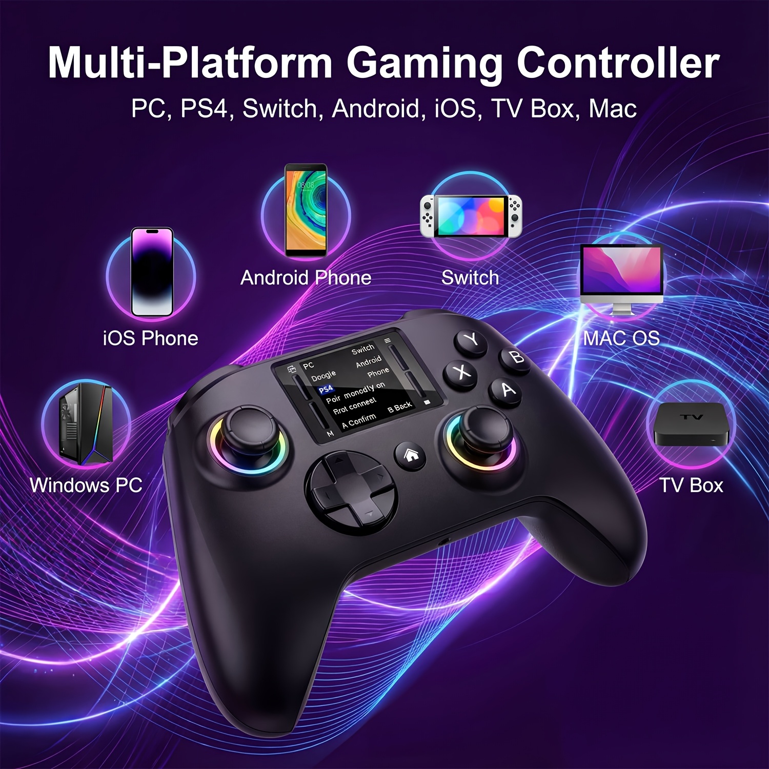 controller with screen sold on Temu United States