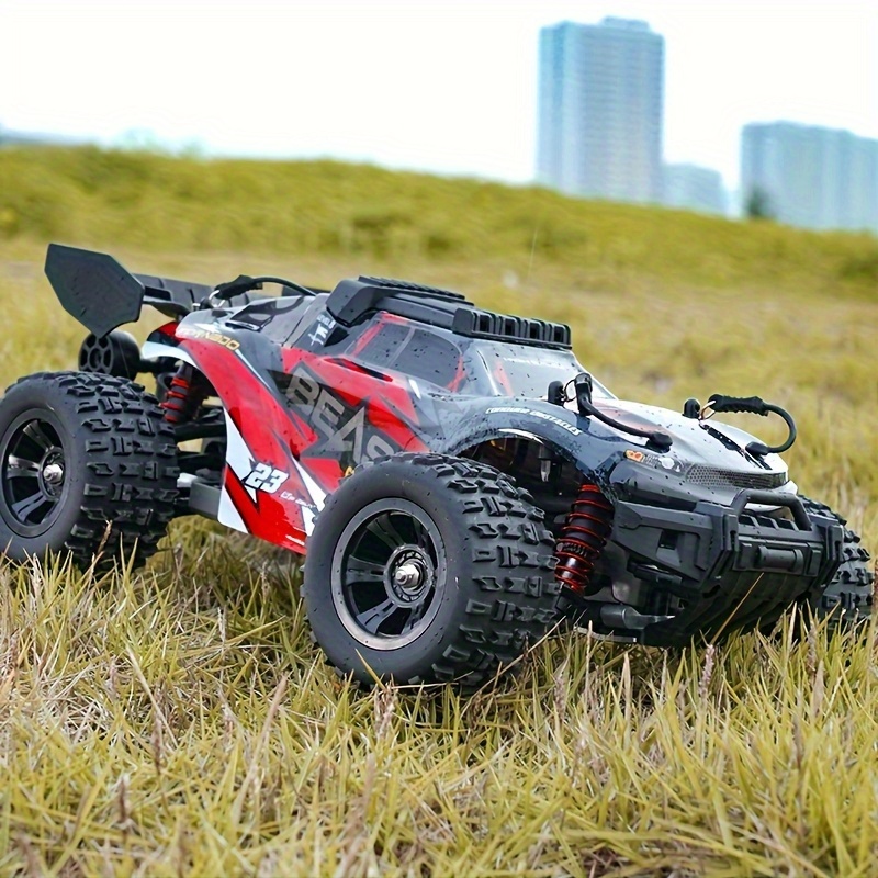 2025 Upgraded Black Four-Wheel Remote-Controlled Racing Car - High-Speed Off-Road Toy Car with Adjustable Headlight Mode & Turn Signal, 80km/h Brushless Motor, USB Rechargeable, Durable Plastic Body, Touch Control, Perfect Holiday/Birthday Gift, Remote Control Car, Outdoor Playtime, Sporty Design, Sturdy Construction
