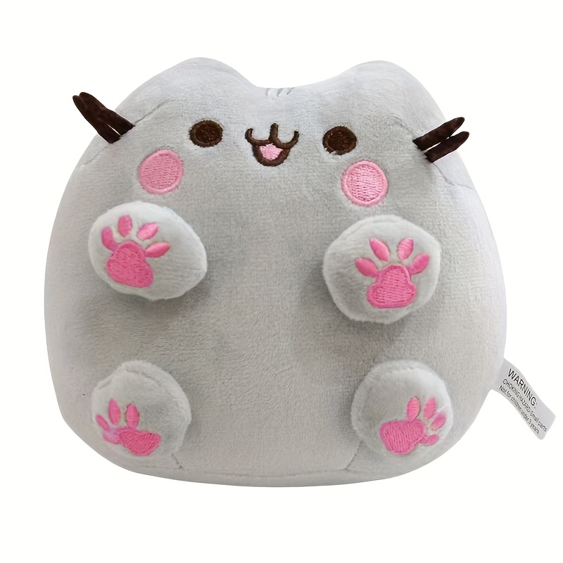 adorable gray cat plush toy soft cozy - Temu Chile