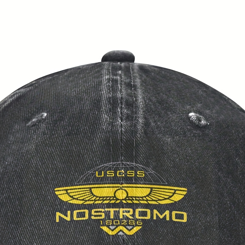 

Casquette de Nostromo de - Casquette unisexe réglable en géométrique, casquette en léger lavable une élasticité, embellissement ABS - Effet délavé rétro